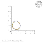 Load image into Gallery viewer, Swirl Vines Double Hoops Two Tone 925 Sterling Silver Hoop Earrings