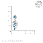 Load image into Gallery viewer, Mogra Firoza 925 Sterling Silver Earings