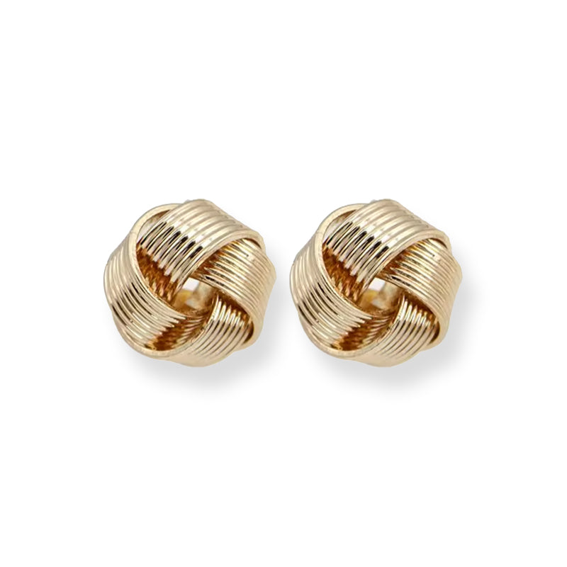 Quadro Knot 925 Sterling Silver Stud Earring