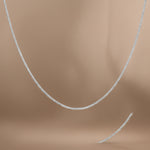 Load image into Gallery viewer, A sterling silver necklace with a modern link chain design.