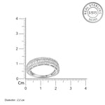 Load image into Gallery viewer, Sparkling Eternity Baguette  925 Sterling Silver Ring