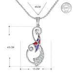 Load image into Gallery viewer, Kaleidoscope Uni 925 Sterling Silver Pendant with chain (Chain length 18 inches)