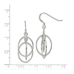 Load image into Gallery viewer, Oval Circles 925 Sterling Silver Dangling Hook Earrings for Women