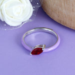 Load image into Gallery viewer, Royal Rainbow Marquee  925 Sterling Silver Ring