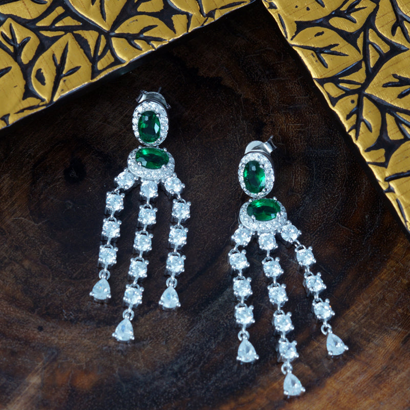 Nightingale Chandeliers 925 Silver Earrings