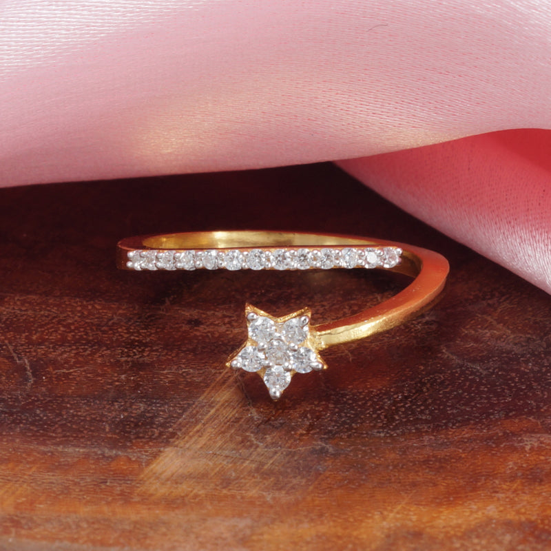 Star Struck Eternity 925 Silver Rings. Adjustable ring size, comfortably fits Indian ring sizes 7 to 17