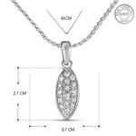 Load image into Gallery viewer, Yuva Marquee Sterling Silver Pendant with chain (Chain Length 18 inches)