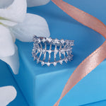 Load image into Gallery viewer, Aparna Half Eternity 925 Sterling Silver Ring