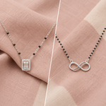 Load image into Gallery viewer, Premium 925 Silver Antique Style Diamond Mangalsutra Combo