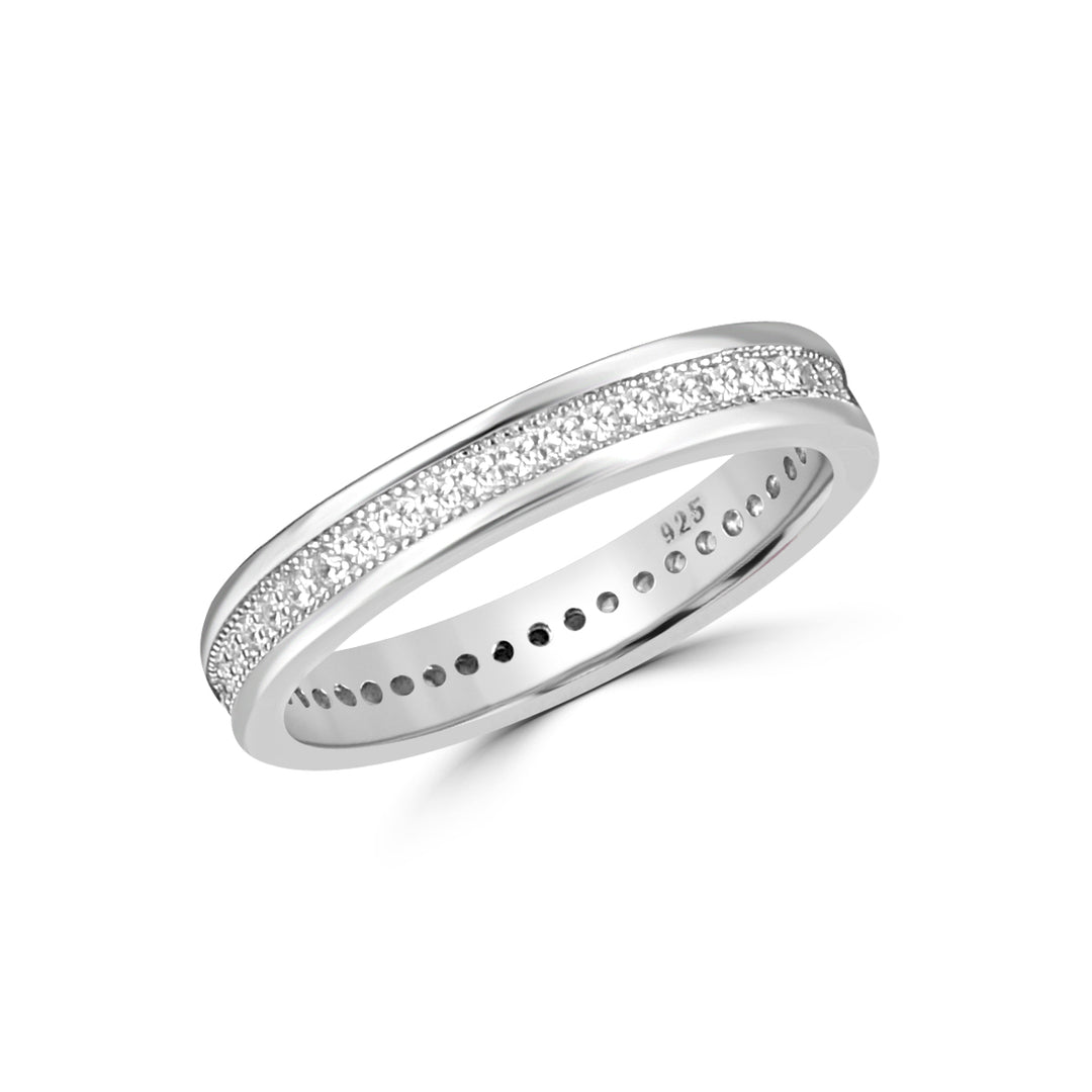 Eternal 925 Sterling Silver Full Eternity Ring