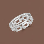 Load image into Gallery viewer, Eternal Link 925 Sterling Silver Full Eternity Ring