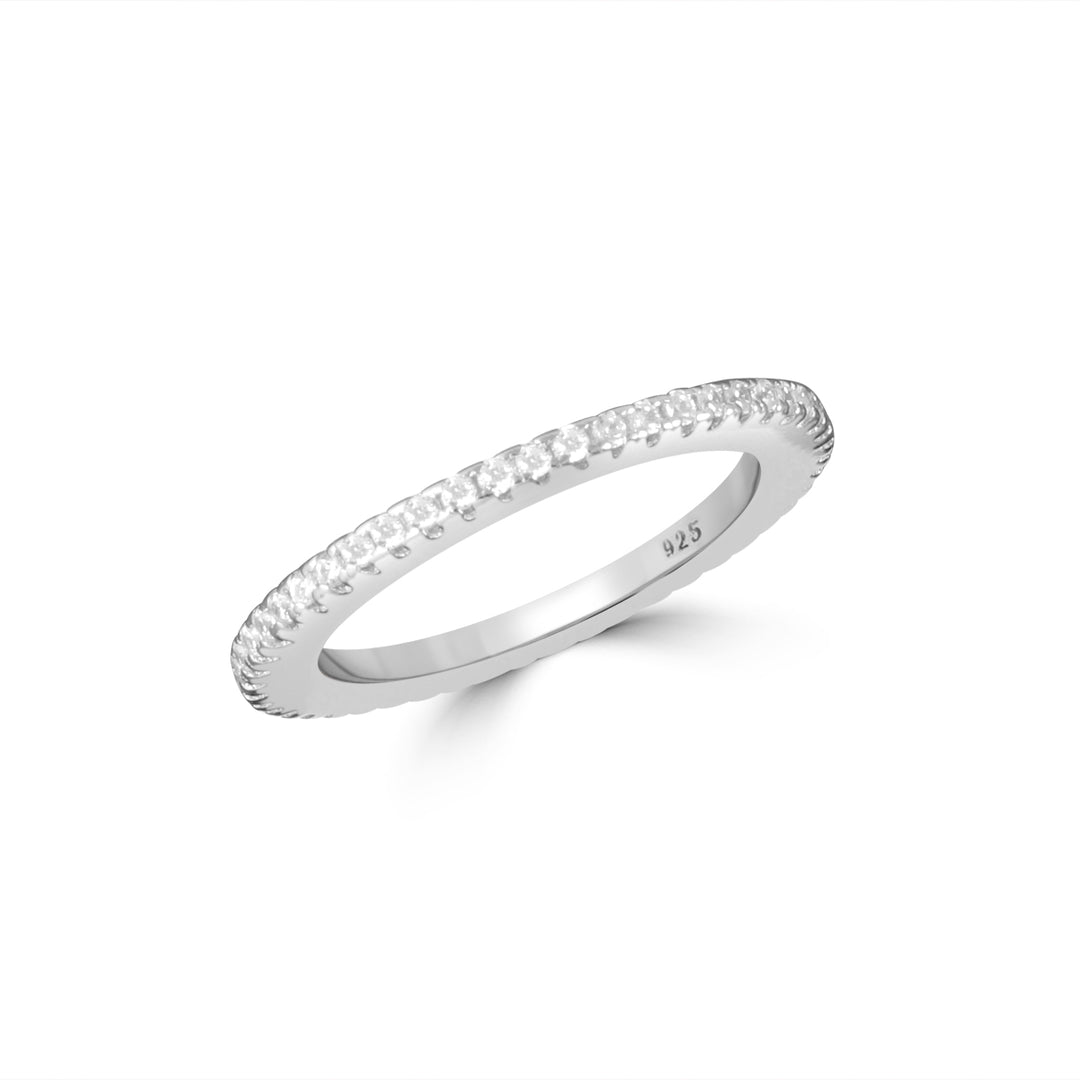 Eternal Classic 925 Sterling Silver Full Eternity Ring