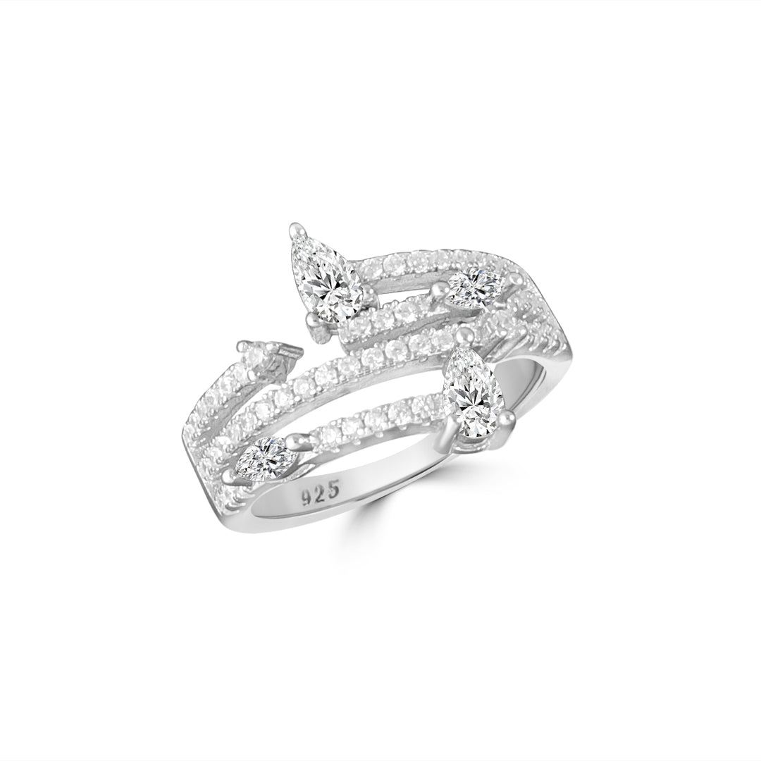 Marquise 925 Sterling Silver Ring