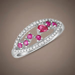 Load image into Gallery viewer, Ivy Red 925 Sterling Silver Ring