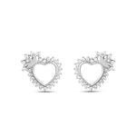 Load image into Gallery viewer, Queen of Hearts  925 Silver Stud Earrings