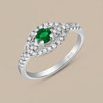 Load image into Gallery viewer, Allure Green 925 Sterling Silver Ring