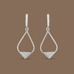 Load image into Gallery viewer, Nalini 925 Pure Sterling Silver Rhodium-Plated Dangler Earrings