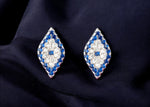 Load image into Gallery viewer, 925 Sterling Silver Delicate Evil Eye Earrings