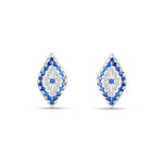 Load image into Gallery viewer, 925 Sterling Silver Delicate Evil Eye Earrings
