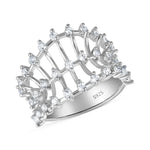 Load image into Gallery viewer, Aparna Half Eternity 925 Sterling Silver Ring
