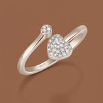 Load image into Gallery viewer, Yuva Love 925 Sterling Silver Ring . Adjustable ring size. Fits comfortably between Indian ring size 9 to 17
