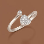 Load image into Gallery viewer, Yuva Love 925 Sterling Silver Ring . Adjustable ring size. Fits comfortably between Indian ring size 9 to 17