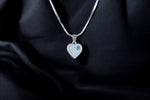 Load image into Gallery viewer, Evil Eye Heart Shaped 925 Sterling Silver Pendant With Chain