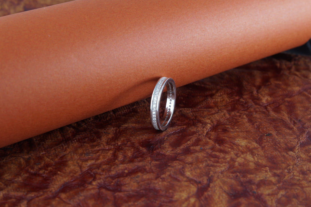 Eternal 925 Sterling Silver Full Eternity Ring