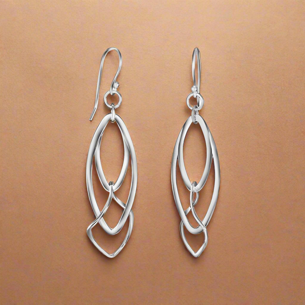silver earrings