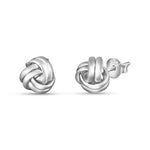 Load image into Gallery viewer, Two Tone Curly Round 925 Sterling Silver Earring