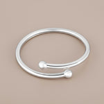 Load image into Gallery viewer, One Pair 925 Plain Silver Baby Kada - Adjustable (ideal for Newborns to 3 years age)