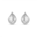 Load image into Gallery viewer, Tribe 925 Sterling Silver Rhodium-Plated Silver Cubic Zirconia Classic Bali Earring