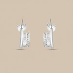 Load image into Gallery viewer, Mridali 925 Pure Sterling Silver Rhodium-Plated Earrings