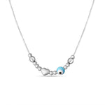 Load image into Gallery viewer, Evil Eye 925 Sterling Silver Necklace with Adjustable Length