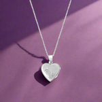Load image into Gallery viewer, Photo Locket Heart Shaped Openable Pendant 925 Sterling Silver With Chain