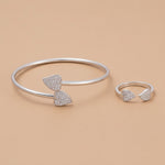 Load image into Gallery viewer, Two heart 925 Silver Bracelet TBR-764