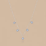 Load image into Gallery viewer, Silver Evil Eye 925 Sterling Silver Necklace