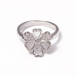 Load image into Gallery viewer, Aqua MOP 925 Silver Ring