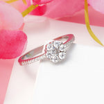 Load image into Gallery viewer, Nakshatram Illusion Solitaire 925 Silver Ring