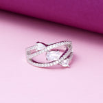 Load image into Gallery viewer, Multi Layered Solitaire 925 Silver Ring