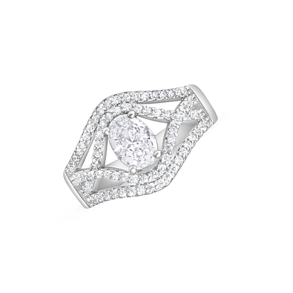 Magnus Solitaire Collection 925 Silver Ring