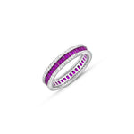 Load image into Gallery viewer, Eternal Full Eternity Color 925 Silver Ring