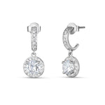 Load image into Gallery viewer, Solitaire Halo Bali 925 Silver Earrings