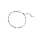 Load image into Gallery viewer, Full  Eternity Tennis 925 Silver Bracelet Adjustable Length
