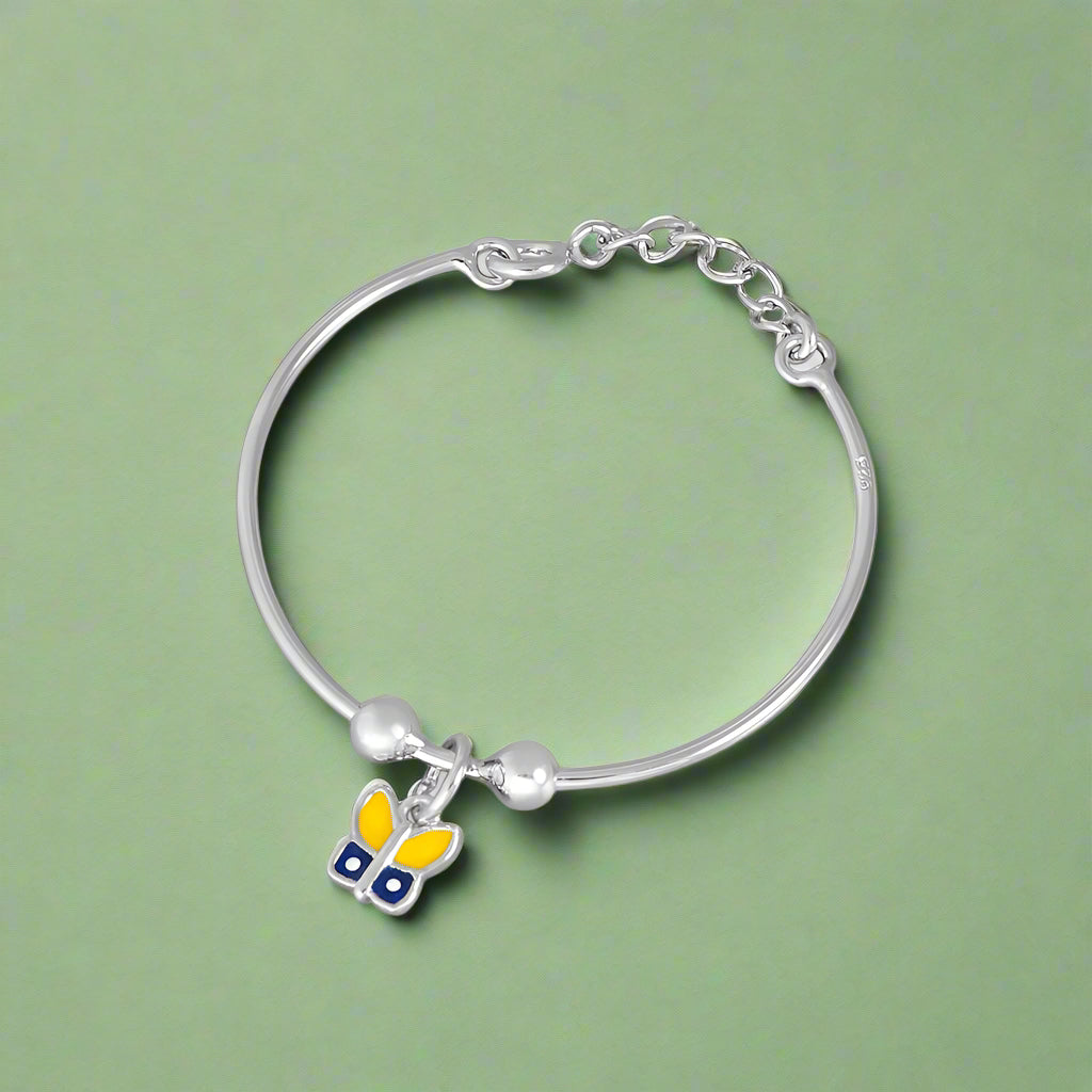 One Pair Bloom Kids 925 Silver Bracelet (Age group: Newborn to