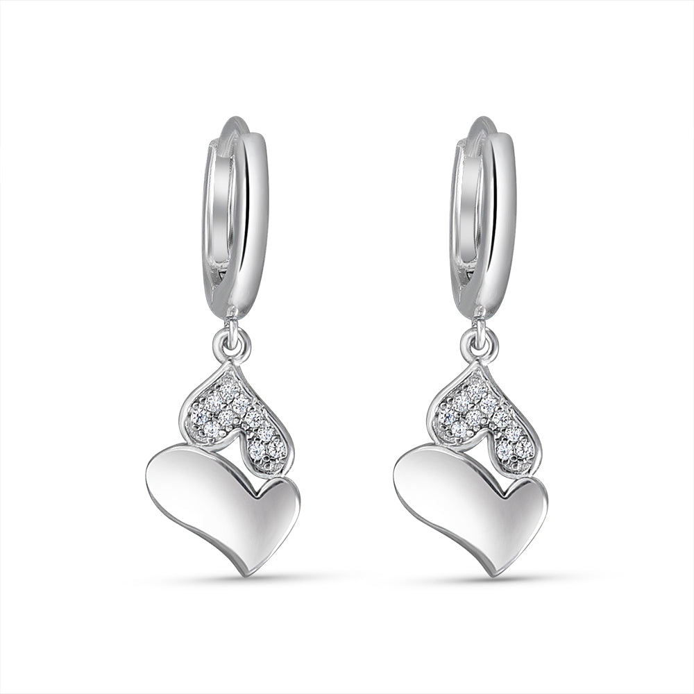 Love duo 925 Silver Bali Earring