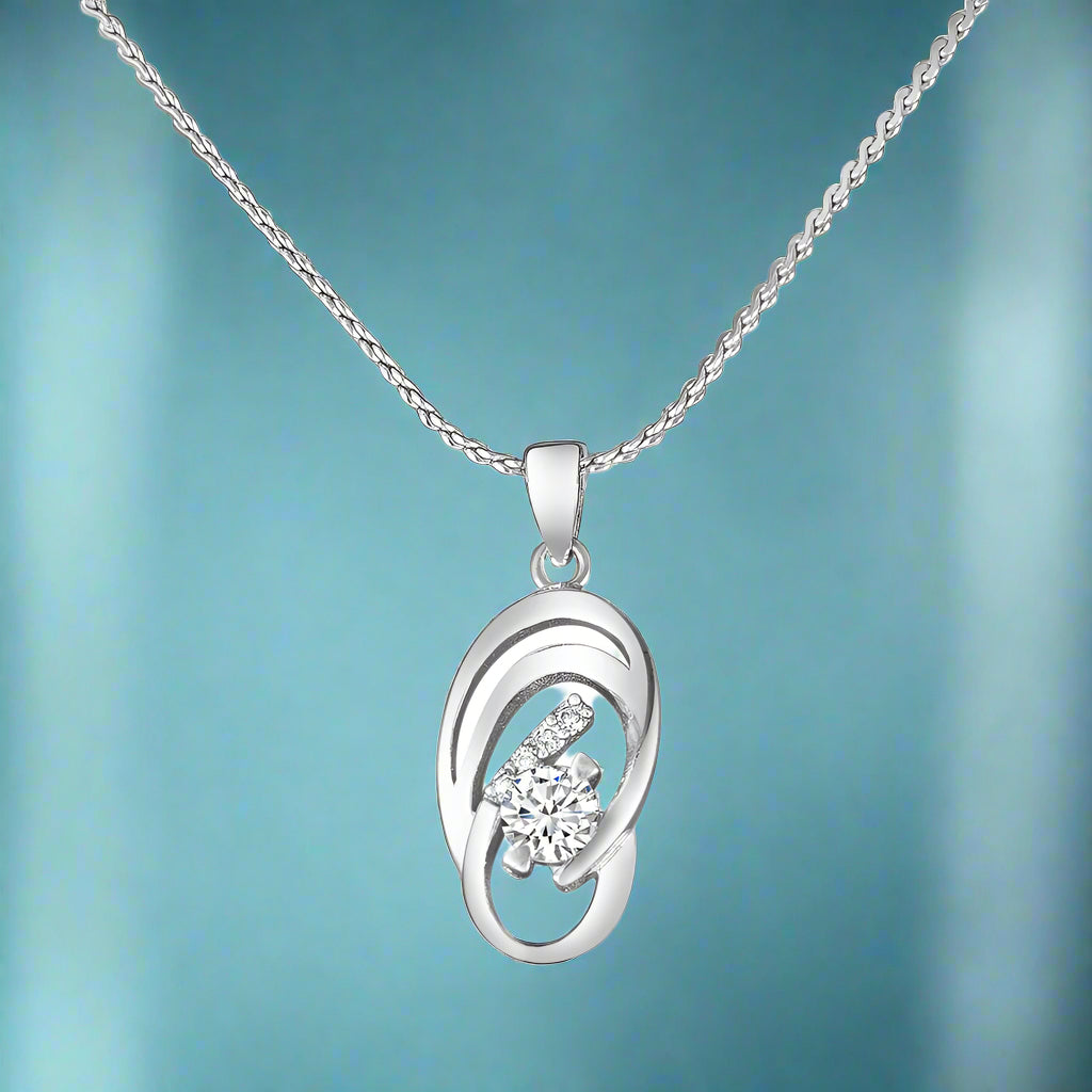 Silver Pendant With Chain