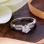 Load image into Gallery viewer, Uno Solitaire 925 Silver Ring