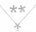 Load image into Gallery viewer, Premium 925 Silver Necklace & Earrings Set for Women