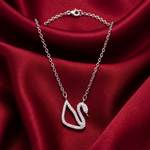 Load image into Gallery viewer, Swan 925 Silver Necklaces with Adjustable Length